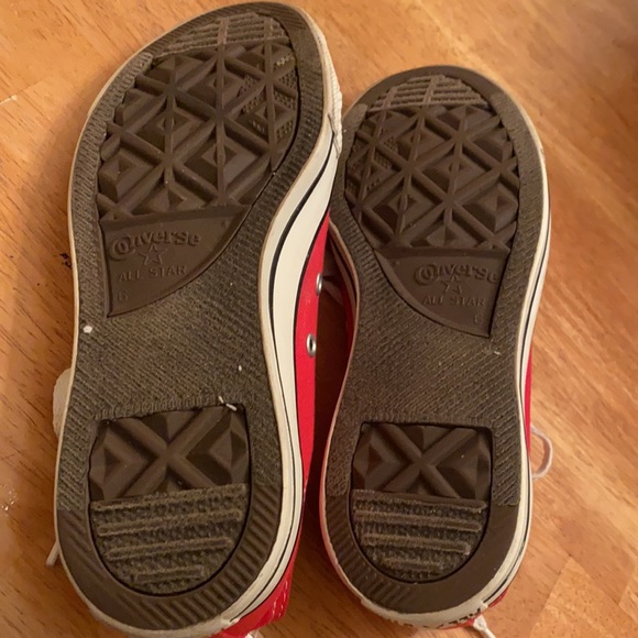 Converse all star sneakers classic red snd white nice M6, W8 unisex - Picture 14 of 15